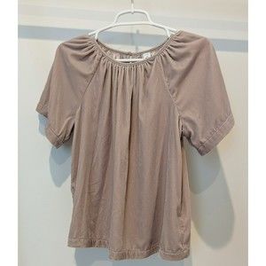 OLD NAVY BEIGE ICELANDIC VELVET Top Size XS